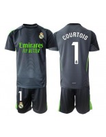 Real Madrid Thibaut Courtois #1 Keeper Tredjedraktsett Barn 2025-26 Korte ermer (+ bukser)